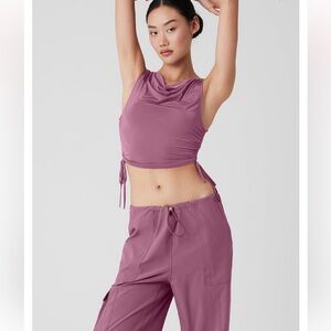 Alo Standout Cropped Tank Soft Mulberry